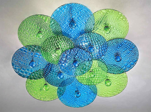 Murano Glass Ceiling Light – Discs Crespo and Rilievo Round