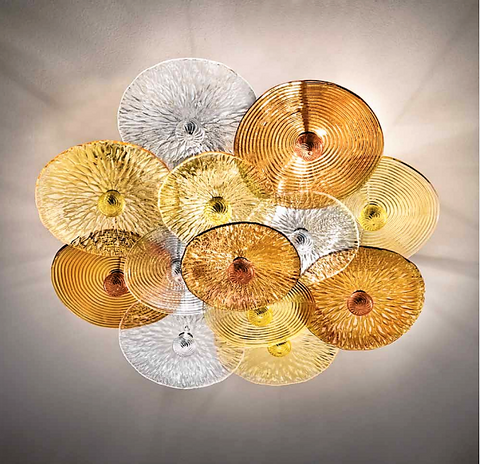 Murano Glass Ceiling Light – Discs Colorati Round