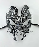 Venetian Laser Cut Metal Caronte – Charon the Boatman to Hades – Black