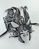 Venetian Laser Cut Metal Caronte – Charon the Boatman to Hades – Black