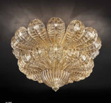 Italian Glass Art Deco Naga Ceiling Light Image