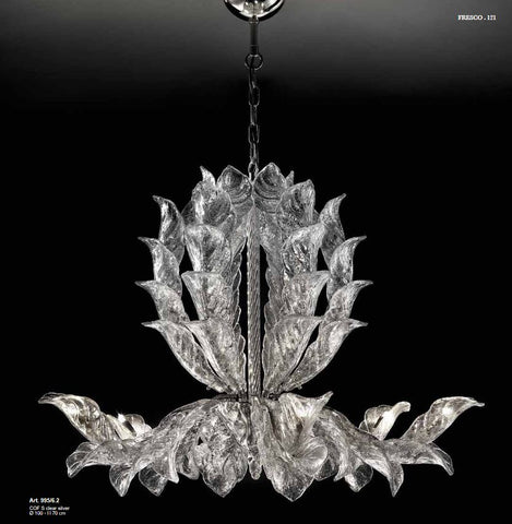 Italian Glass Fresco Collection Chandeliers