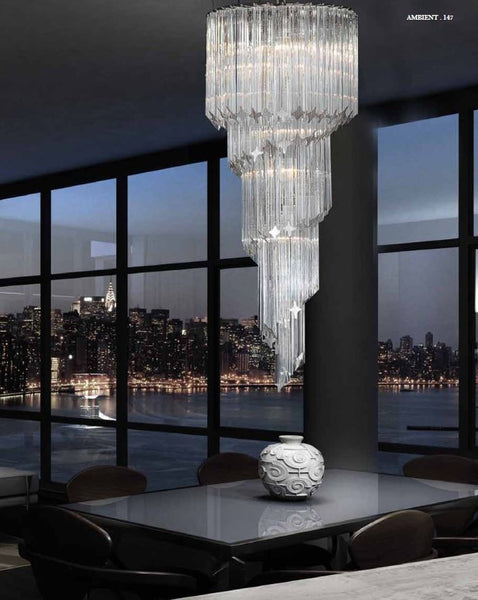 ItalianGlassVeniniPrismChandel