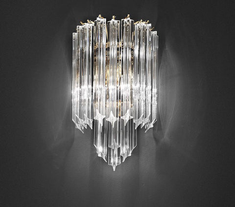 Italian Glass Venini Prism Sconces Image
