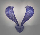 Italian Glass Art Deco Naga Sconces