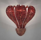 Italian Glass Art Deco Naga Sconces