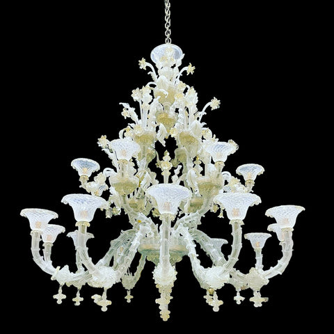 Murano Glass Ca’ Rezzonico Chandelier “Nebbia”