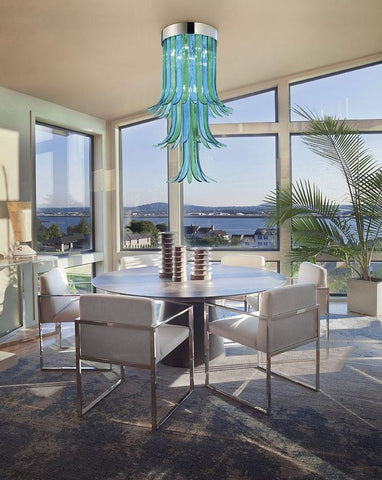 Italian Glass Ceiling Light Sciabole Due Image