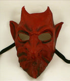 Leather Devil Demon Mask Red Image