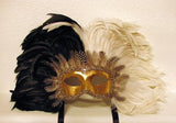 Feathered Colombine Reale two tone BlackWhite Image