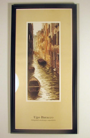 Ugo Barocco Framed Print The Canal Image
