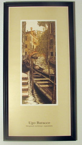 Ugo Barocco Framed Print Le Gondole Image