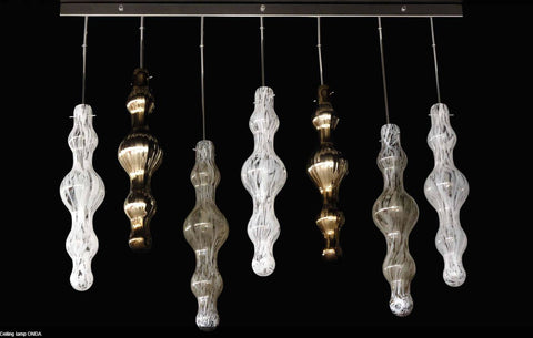 Murano Glass Hanging Onda Ceiling Light Image