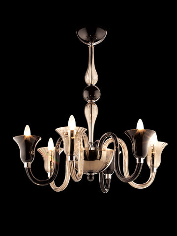 Murano Glass Chandelier Bicolore Image