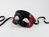 Venetian Male Masquerade Mask –Vampire Diaries Black and Red