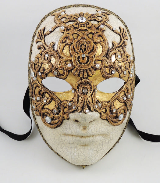 Volto Venetian Mask, Volto Arcobaleno Strass - Venetian Mask Society