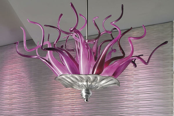 Murano Glass Hanging Medusa Anemone Chandelier – Visions of Venice