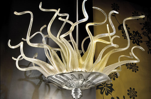 Murano Glass Hanging Medusa Anemone Chandelier – Visions of Venice