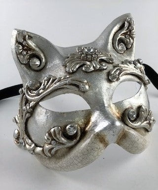 BLANK CAT MASK TO DECORATE VENETIAN MASKS