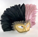 Feathered Colombine Reale Two-Tone Black/Pink Image