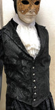 Men’s Victorian Aristocrat Vest Black Image