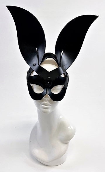 Erotic Mistress Boudoir Bunny Mask– Black Leather – Visions of Venice