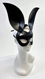 Erotic Mistress Boudoir Bunny Mask Black Leather Image