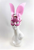Erotic Mistress Boudoir Bunny Mask Bubblegum Pink Patent Vinyl Image