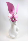 Erotic Mistress Boudoir Bunny Mask Bubblegum Pink Patent Vinyl Image
