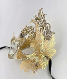 Venetian Mask Laser Cut Metal Capinera Gold Image