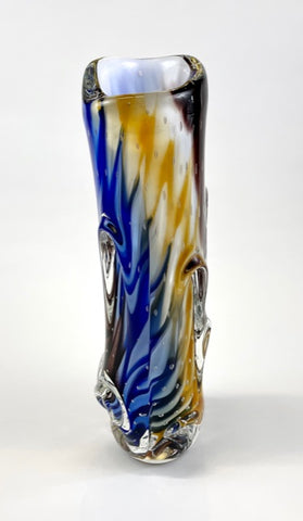 Murano Glass Vase Gaia Tall 17”  Multi Colori Image