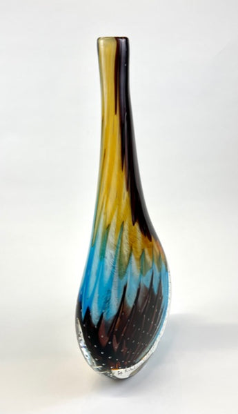 Murano Art Glass Vase Signed and Labeled