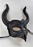 Leather Horned Demon Mask Image