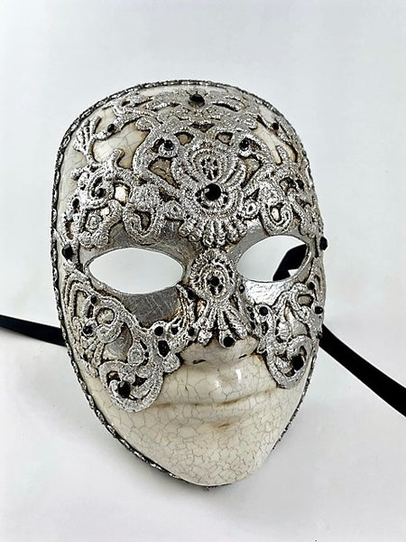 Volto Macrame Gold – Eyes Wide Shut Mask Crackle Finish with Black  Swarovski Crystals