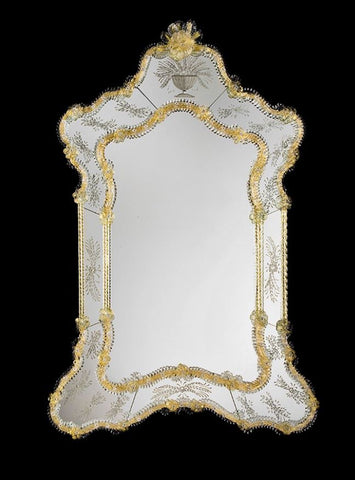 Venetian Mirror MIR120 Clear and Gold Image
