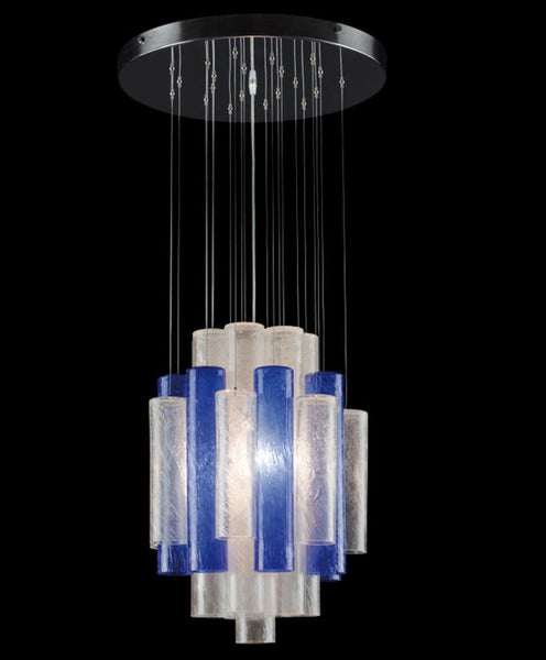 Murano Glass Hanging Tube Ceiling Light – Pulegoso Glass – Visions