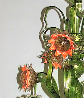 Murano Glass Chandelier – Sunflowers