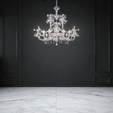Murano Glass Chandelier - Classic Rezzonico 12 Light “Twisted” Oval 2858