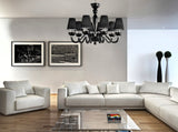Murano Glass Chandelier with Lampshades Paralume 25030 Image