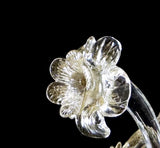 Murano Glass Chandelier – Classic Blooming Flower Buds Cristallo and 24Kt Gold Image