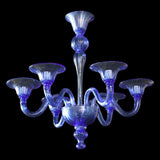 Murano Glass Chandelier Early Morning Blue Image