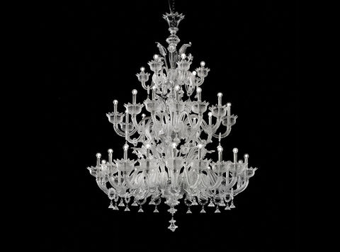 Murano Glass Classic Chandelier – 3 tier, 36 Lights Art 2208