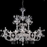 Murano Glass Chandelier - Classic Rezzonico 12 Light “Twisted” Oval 2858