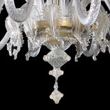 Murano Glass Classic Chandelier Crystal Gold Crest Image