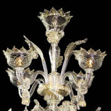 Murano Glass Chandelier – Classic Two Tier Cristallo with 24Kt Gold Image