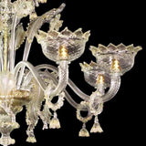 Murano Glass Chandelier – Classic Two Tier Cristallo with 24Kt Gold Image