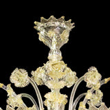 Murano Glass Chandelier – Classic Clear Cristallo with 24Kt Gold A Infused Image
