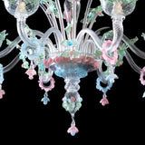 Murano Glass Chandelier – Classic Spring Floral Pastels Image