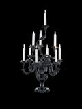 Italian Hand Carved Gilt Wood Tuscan 10 Candle Black Candelabra – 93