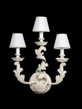 Italian Hand Carved Gilt Wood Tuscan 3 Light Sconce – 1194